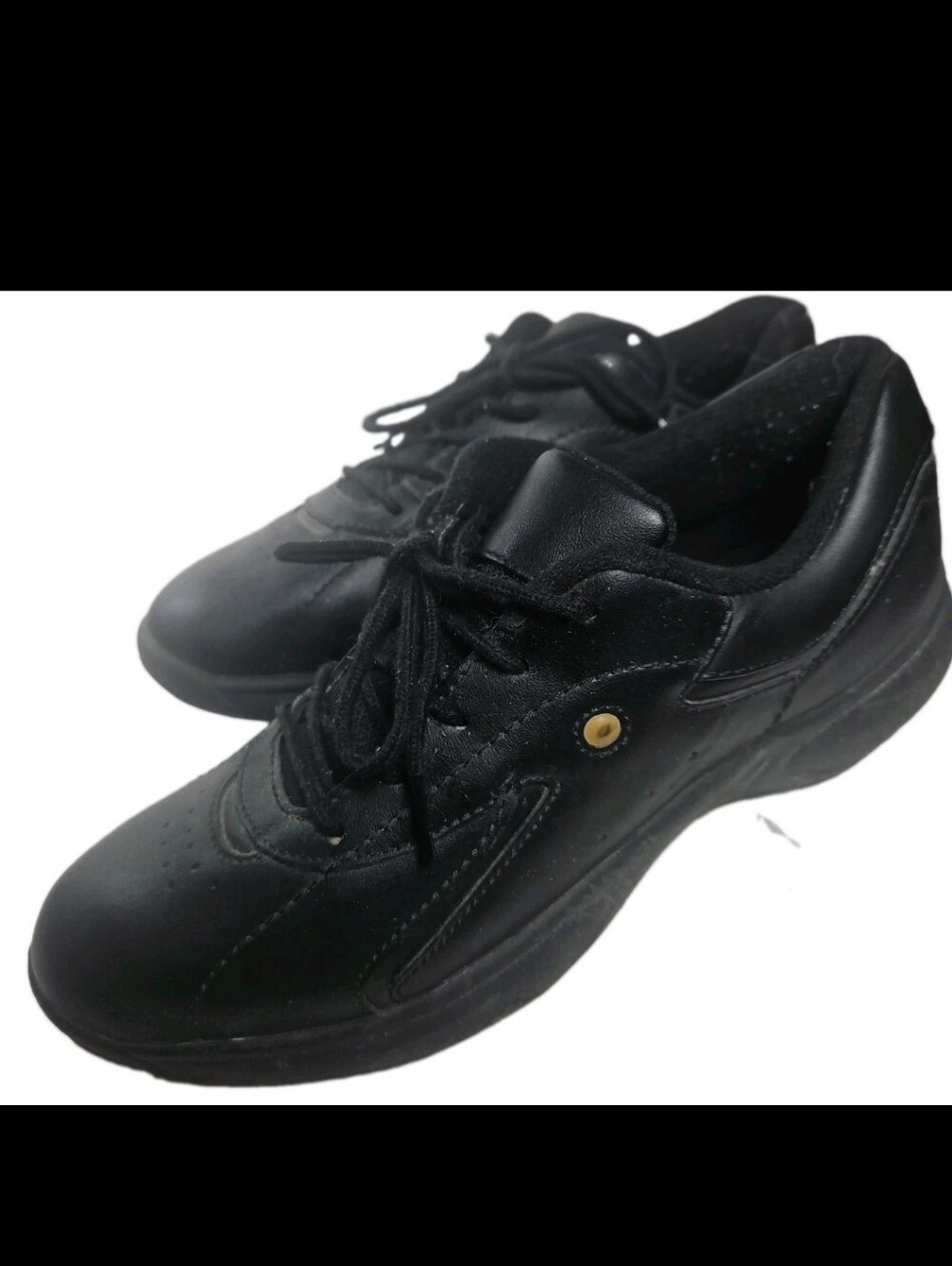 Easy Spirit Women LaceUp Shoe Black Sz9 Esennances Work Walk[7C